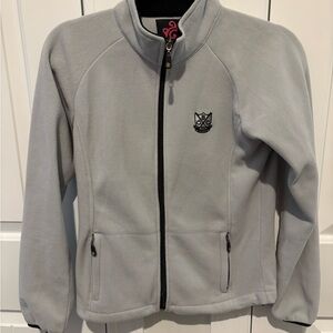 Turtleson Women's Light Gray Fleece Jacket